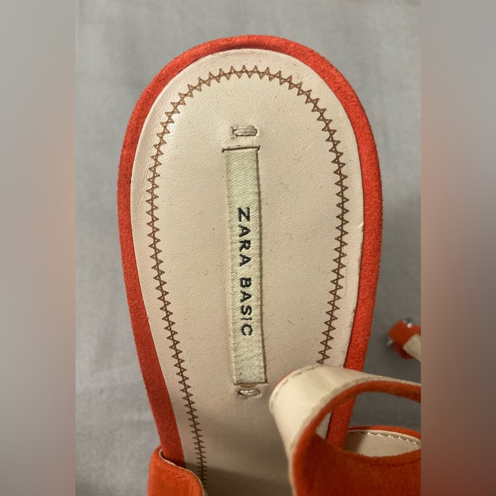Zara Basic Collection Orange Heels - image 3